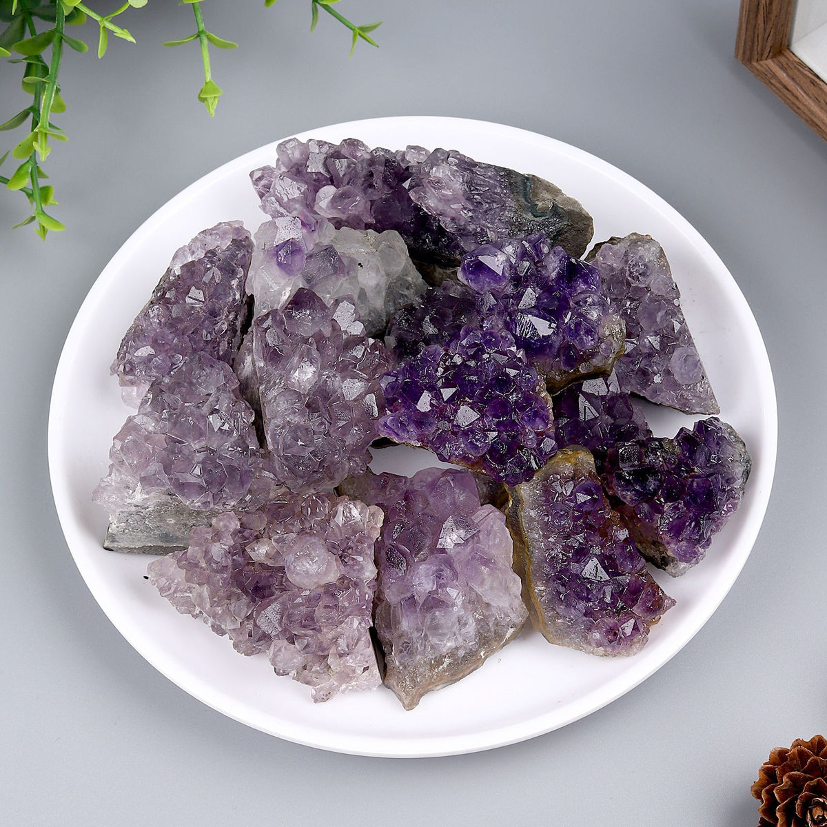 Natural Crystal Rough Stone Diffuser Stone Healing Amethyst Gravel Elongated Stone Agate Stone Opal Obsidian Rough Stone