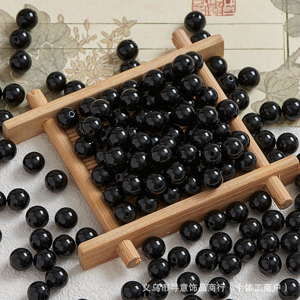 Natural Stone Crystal Agate Jade Beaded Loose Beads Handmade DIY Bracelet Material Wholesale