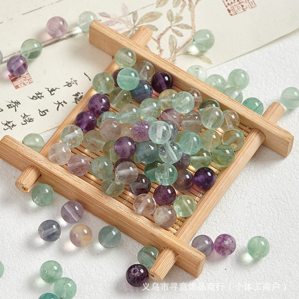 Natural Stone Crystal Agate Jade Beaded Loose Beads Handmade DIY Bracelet Material Wholesale