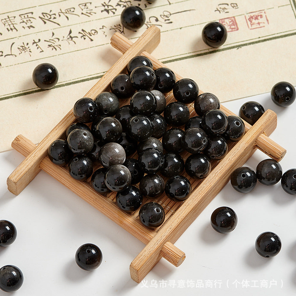 Natural Stone Crystal Agate Jade Beaded Loose Beads Handmade DIY Bracelet Material Wholesale
