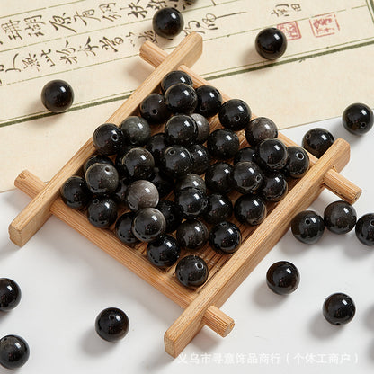 Natural Stone Crystal Agate Jade Beaded Loose Beads Handmade DIY Bracelet Material Wholesale