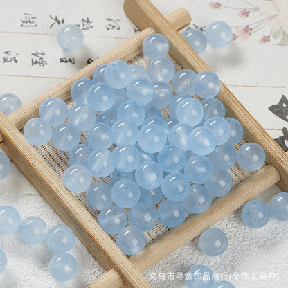 Natural Stone Crystal Agate Jade Beaded Loose Beads Handmade DIY Bracelet Material Wholesale