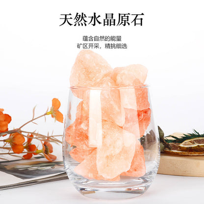 Natural Crystal Stone Diffuser Stone Raw Stone Household Ornament Gravel Crystal Aromatherapy Crystal Stone Ore Salt Block Stone Wholesale