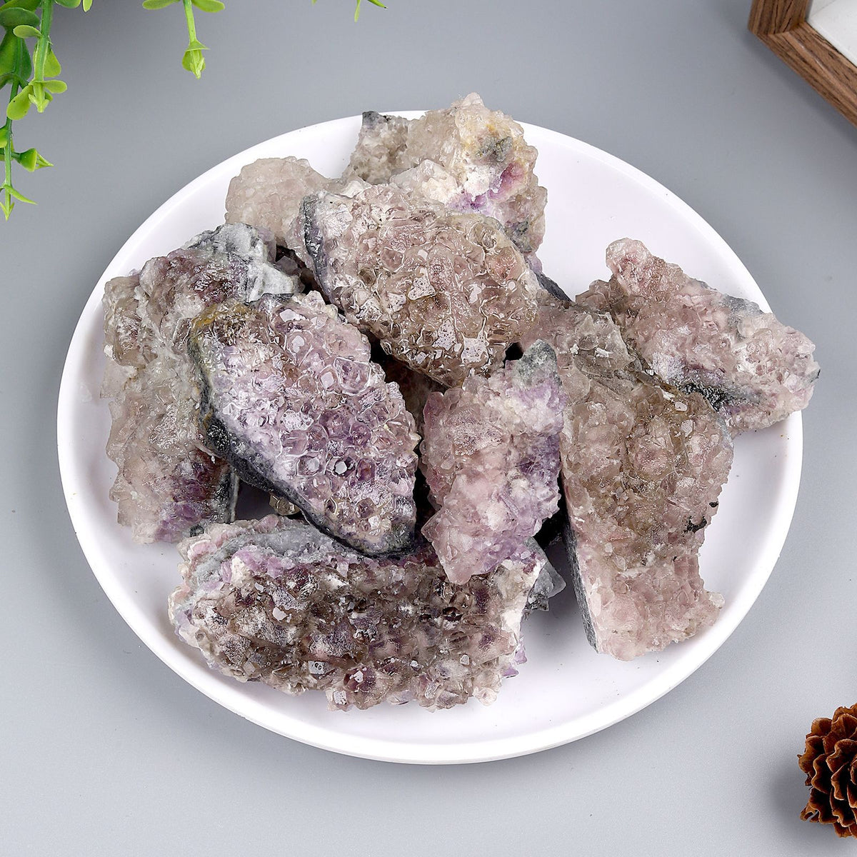 Natural Crystal Rough Stone Diffuser Stone Healing Amethyst Gravel Elongated Stone Agate Stone Opal Obsidian Rough Stone