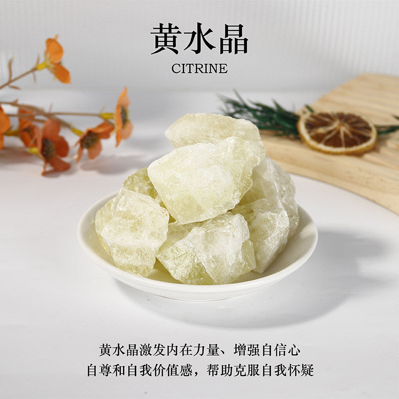 Natural Crystal Stone Diffuser Stone Raw Stone Household Ornament Gravel Crystal Aromatherapy Crystal Stone Ore Salt Block Stone Wholesale