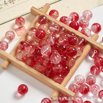 Natural Stone Crystal Agate Jade Beaded Loose Beads Handmade DIY Bracelet Material Wholesale