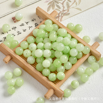 Natural Stone Crystal Agate Jade Beaded Loose Beads Handmade DIY Bracelet Material Wholesale