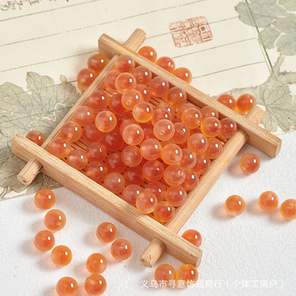 Natural Stone Crystal Agate Jade Beaded Loose Beads Handmade DIY Bracelet Material Wholesale