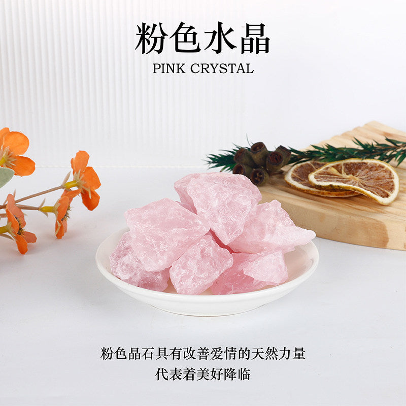 Natural Crystal Stone Diffuser Stone Raw Stone Household Ornament Gravel Crystal Aromatherapy Crystal Stone Ore Salt Block Stone Wholesale