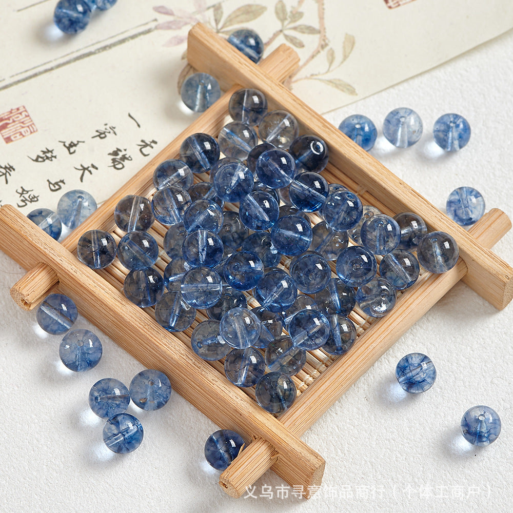 Natural Stone Crystal Agate Jade Beaded Loose Beads Handmade DIY Bracelet Material Wholesale