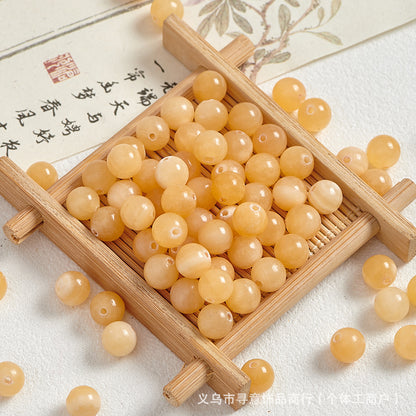 Natural Stone Crystal Agate Jade Beaded Loose Beads Handmade DIY Bracelet Material Wholesale