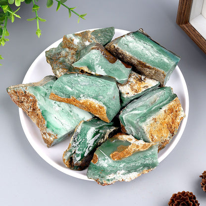 Natural Crystal Rough Stone Diffuser Stone Healing Amethyst Gravel Elongated Stone Agate Stone Opal Obsidian Rough Stone