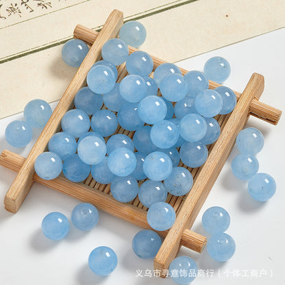 Natural Stone Crystal Agate Jade Beaded Loose Beads Handmade DIY Bracelet Material Wholesale