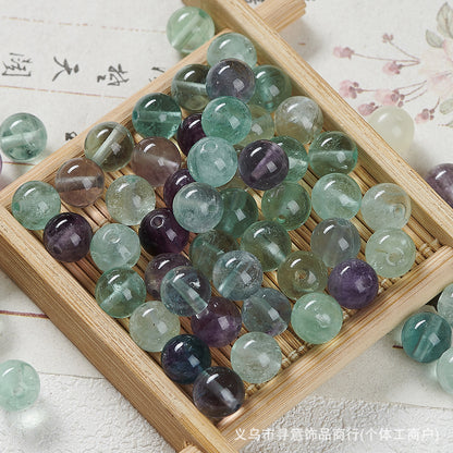 Natural Stone Crystal Agate Jade Beaded Loose Beads Handmade DIY Bracelet Material Wholesale