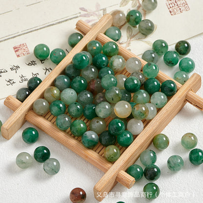 Natural Stone Crystal Agate Jade Beaded Loose Beads Handmade DIY Bracelet Material Wholesale