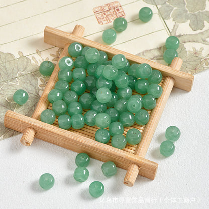 Natural Stone Crystal Agate Jade Beaded Loose Beads Handmade DIY Bracelet Material Wholesale