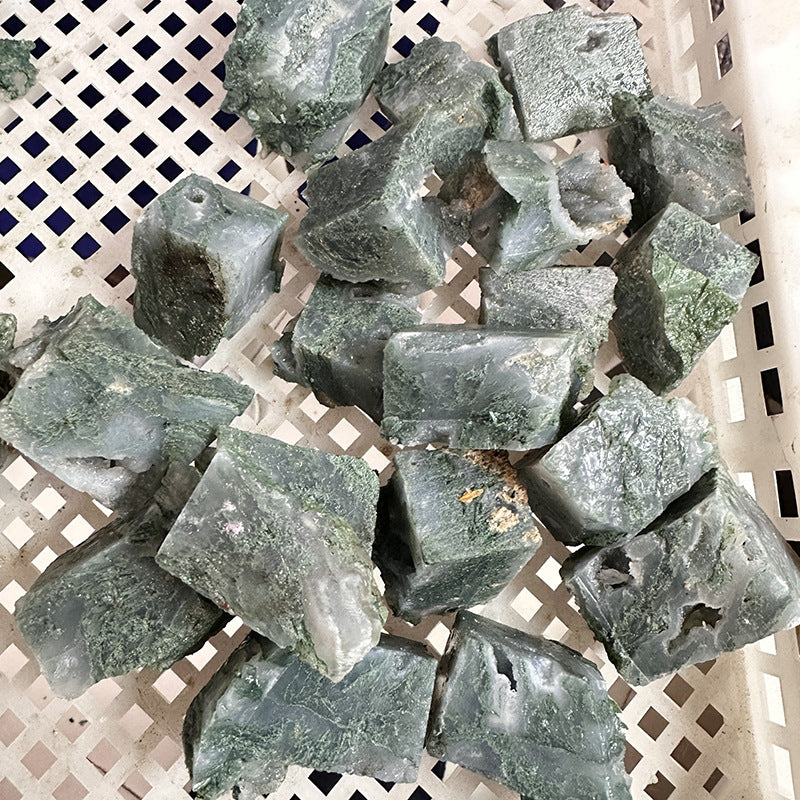 Natural Crystal Rough Stone Diffuser Stone Healing Amethyst Gravel Elongated Stone Agate Stone Opal Obsidian Rough Stone