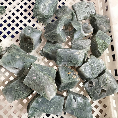 Natural Crystal Rough Stone Diffuser Stone Healing Amethyst Gravel Elongated Stone Agate Stone Opal Obsidian Rough Stone
