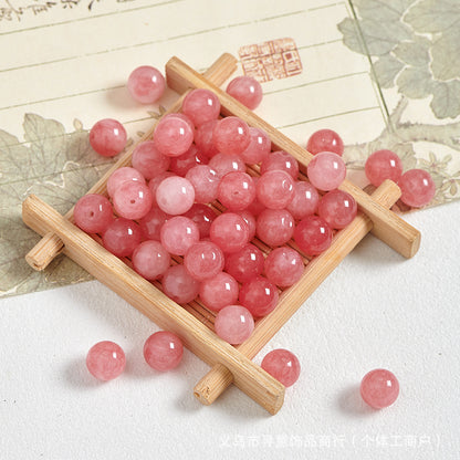 Natural Stone Crystal Agate Jade Beaded Loose Beads Handmade DIY Bracelet Material Wholesale
