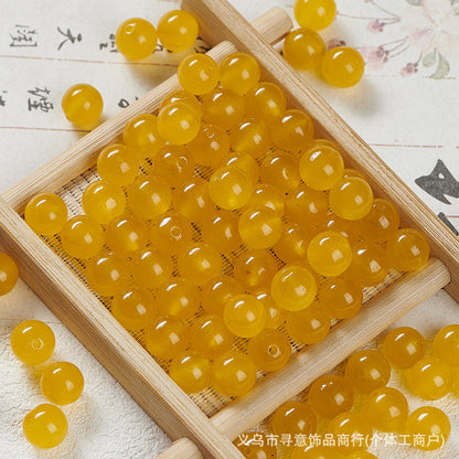 Natural Stone Crystal Agate Jade Beaded Loose Beads Handmade DIY Bracelet Material Wholesale