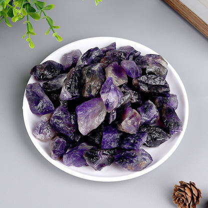Natural Crystal Rough Stone Diffuser Stone Healing Amethyst Gravel Elongated Stone Agate Stone Opal Obsidian Rough Stone
