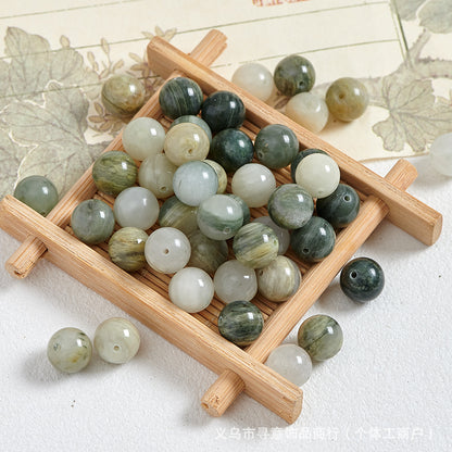 Natural Stone Crystal Agate Jade Beaded Loose Beads Handmade DIY Bracelet Material Wholesale