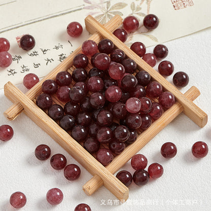 Natural Stone Crystal Agate Jade Beaded Loose Beads Handmade DIY Bracelet Material Wholesale