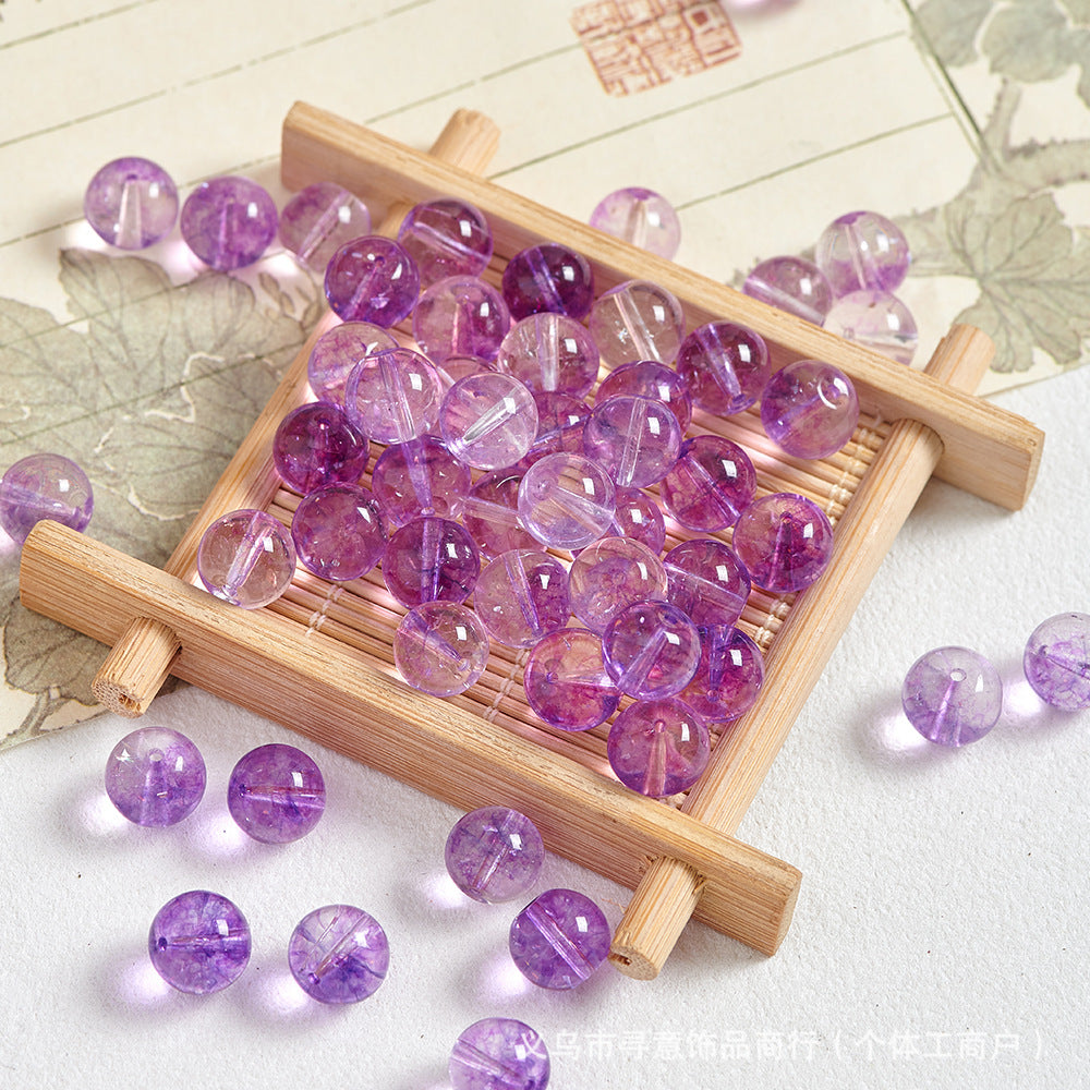 Natural Stone Crystal Agate Jade Beaded Loose Beads Handmade DIY Bracelet Material Wholesale