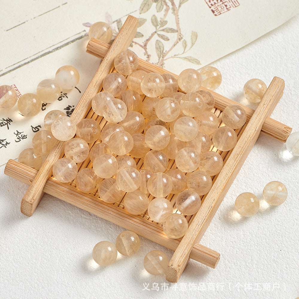 Natural Stone Crystal Agate Jade Beaded Loose Beads Handmade DIY Bracelet Material Wholesale
