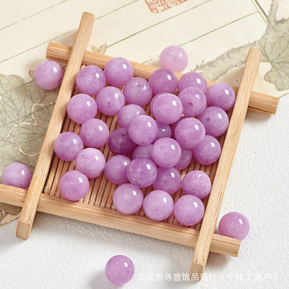 Natural Stone Crystal Agate Jade Beaded Loose Beads Handmade DIY Bracelet Material Wholesale