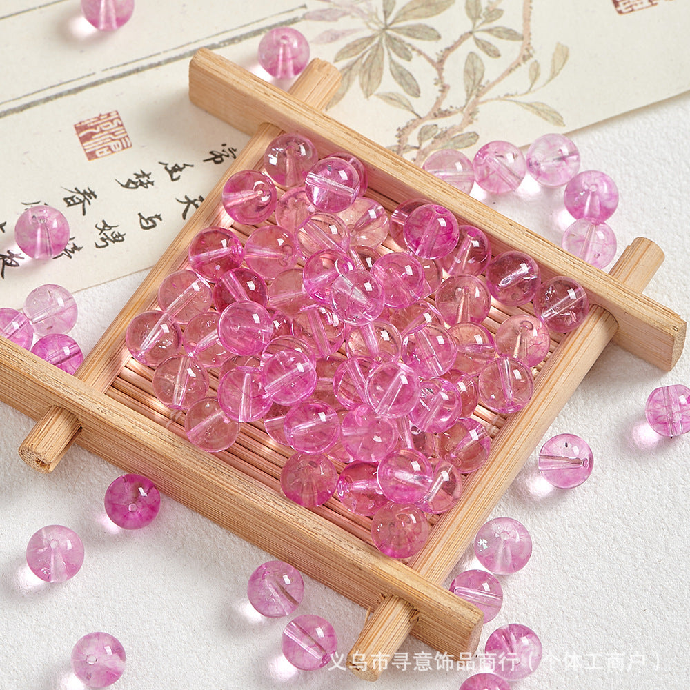 Natural Stone Crystal Agate Jade Beaded Loose Beads Handmade DIY Bracelet Material Wholesale