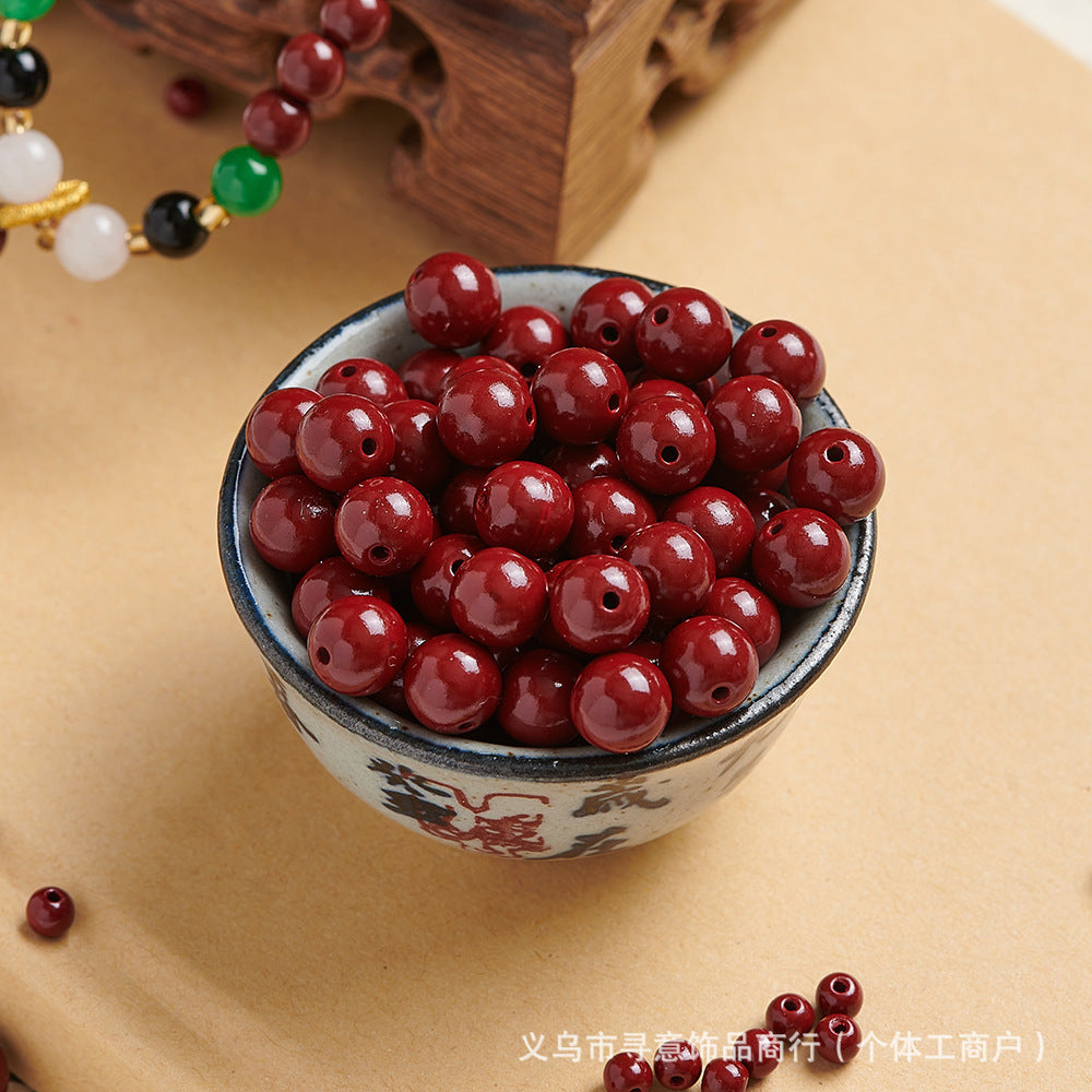 Natural Stone Crystal Agate Jade Beaded Loose Beads Handmade DIY Bracelet Material Wholesale