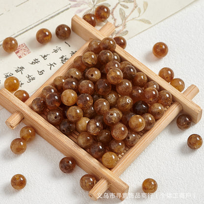 Natural Stone Crystal Agate Jade Beaded Loose Beads Handmade DIY Bracelet Material Wholesale