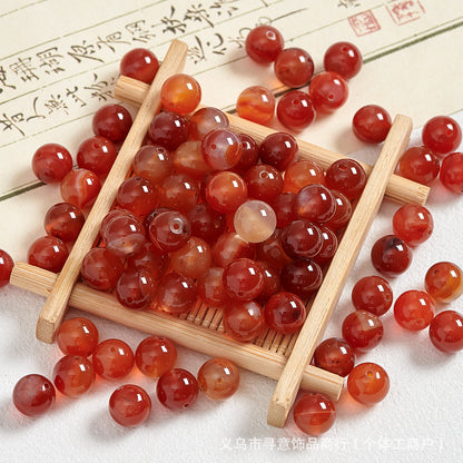 Natural Stone Crystal Agate Jade Beaded Loose Beads Handmade DIY Bracelet Material Wholesale