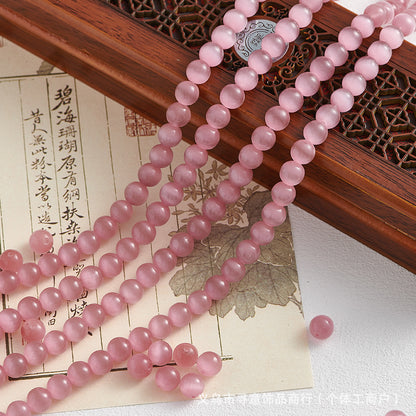 Natural Stone Crystal Agate Jade Beaded Loose Beads Handmade DIY Bracelet Material Wholesale