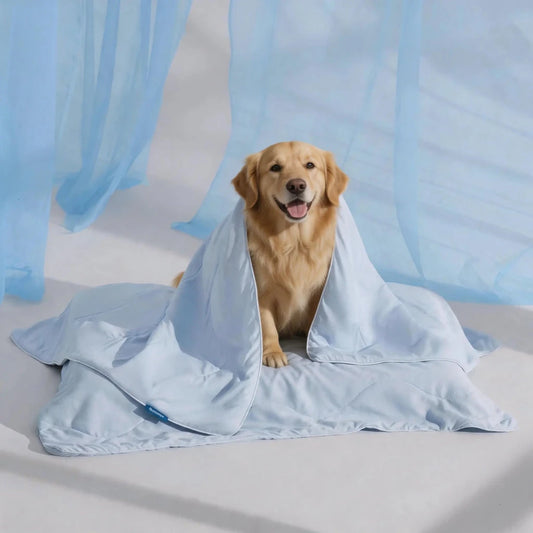 Bedsure Cooling Dog Blanket - Keeps Pets Cool, Lightweight Design, Breathable & Washable - Looeco