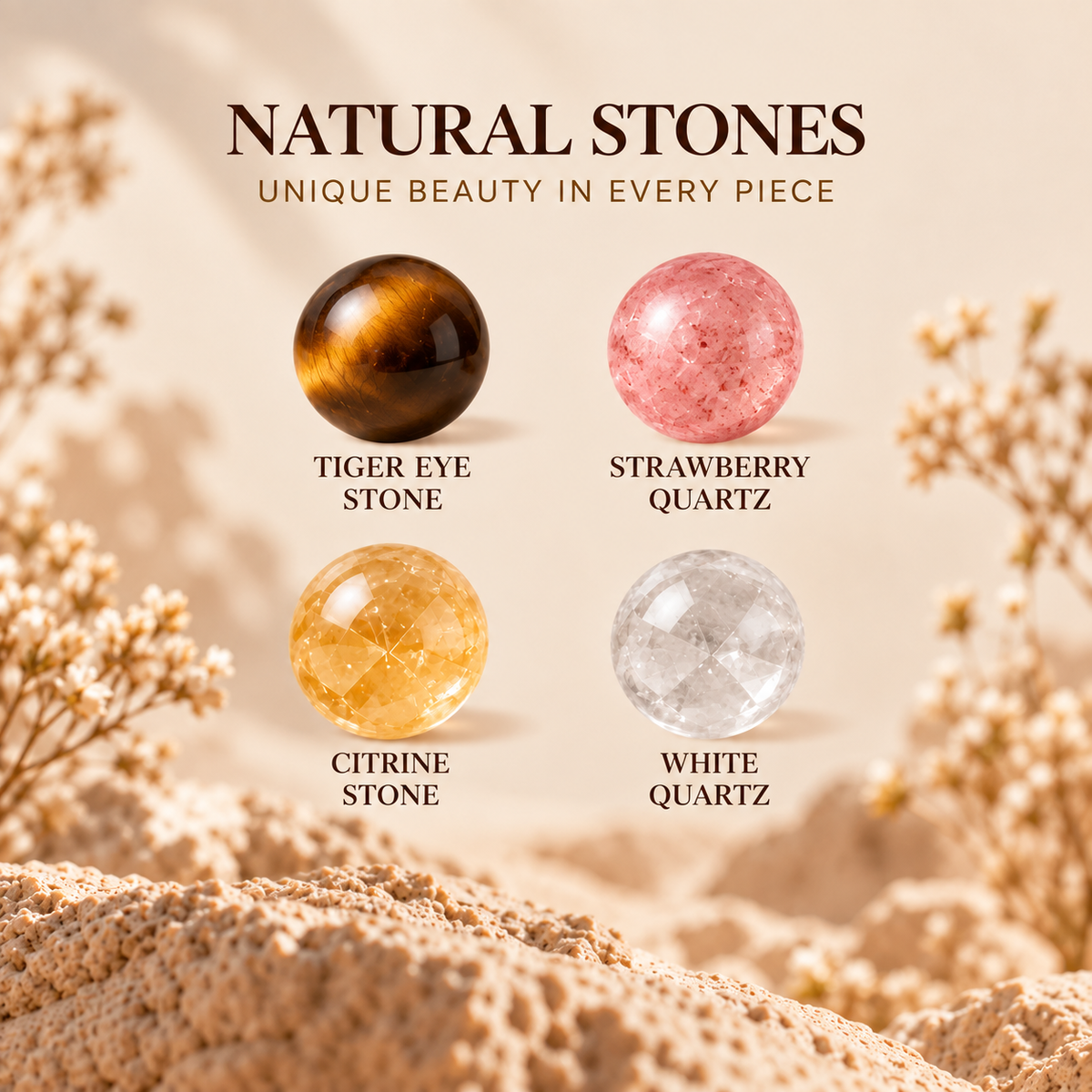 Desert Eye Matching Natural Stone Set